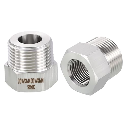 Rebower 2 Pack 304 Stainless Steel Male to FeMale Adapter, 3/4