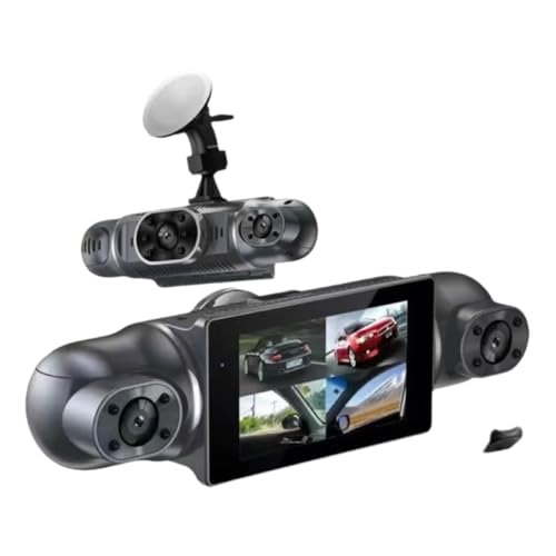 Dashcam Auto 360° Kamera mit Parküberwachung vorne hinten innen...