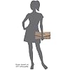 JNB Synthetic Leather Fold Over Clutch