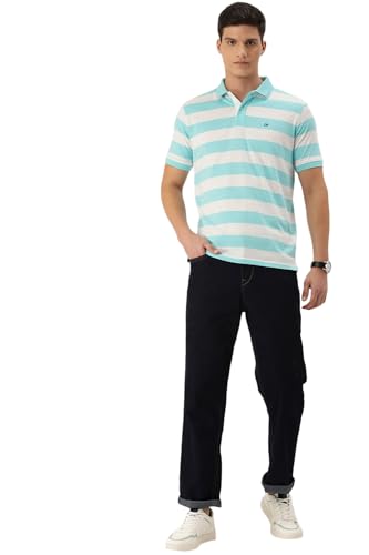 Image of Peter England Men's Cotton Regular Fit Polo T-Shirt