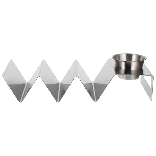 DECORNIJIA Stainless Steel Taco Stand Rack for Baking Pancakes and Burritos Rust-resistant Taco Holder Oven Safe for Home Kitchen and Restaurant Use Easy-clean Food Serving Organizer