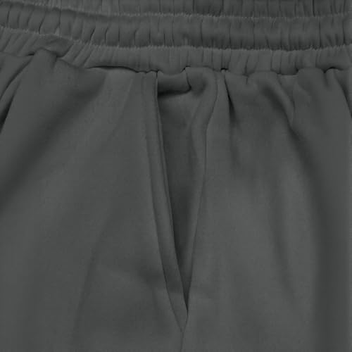 Mens Drawstring Waist Wide Leg Athletic Pants Lightweight Stretch Fabric Casual Sporty Loungewear Trousers with2