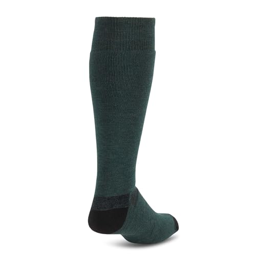 Merino Wool Ski and Snowboard Sock Forest Green Medium
