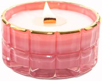 Pink Passion Scented Candles | Citrus & Sweet Candles for Women | Made with Coconut Wax & Essential Oils | Luxury Candles for Home Scented | Romantic Candles for Bedroom | 50 Hr Burn Time (8oz)