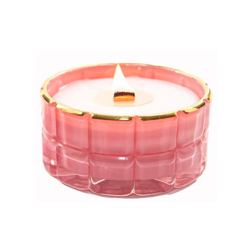 Pink Passion Scented Candles | Citrus & Sweet Candles For Women | Made With Coconut Wax & Essential Oils | Luxury Candles For Home Scented | Romantic Candles For Bedroom | 50 Hr Burn Time (8Oz) #TOP15