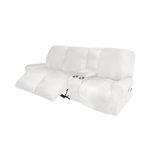 Fundas impermeables de sofá reclinable 3 plazas con consola, protege tu sofá del desgaste diario 2