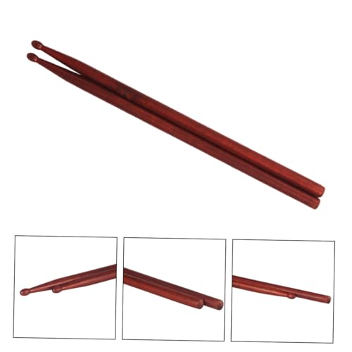 Baquetas profesionales de madera de caoba con agarre antideslizante para batería, percusión, entrenamiento con peso y práctica de jazz y snare miniatura 7