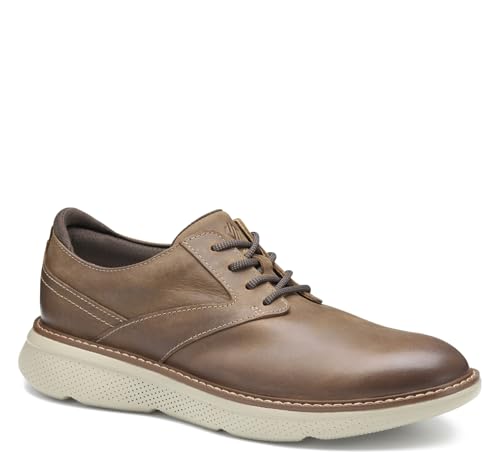 Johnston & Murphy Hayden Plain Toe Shoes for Men, Leather Shoes for Men, Men’s Dress Sneakers