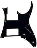Para Ibanez RG 350 DX HH Style Guitarra Golpeador Scratch Plate (3 Capas Negro)