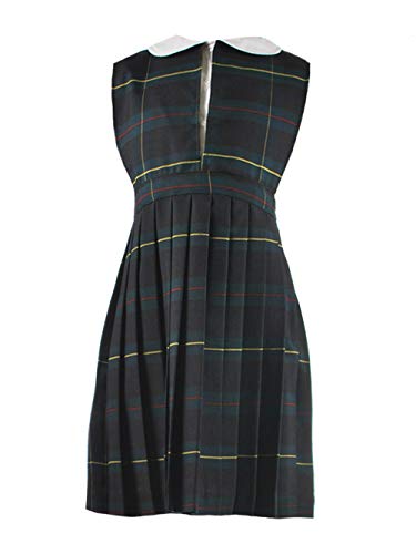 Cookie's Big Girls' Slit Neck Jumper (Sizes 7-20) - Green/Gold *Plaid #83*,