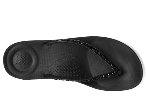 FitFlop Women's Iqushion Multi-Crystal Ergonomic Flip-Flops Wedge Sandal2