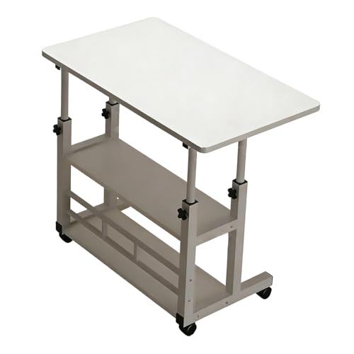 Table de lit multifonction à roulettes pour chambre et bureau - 6