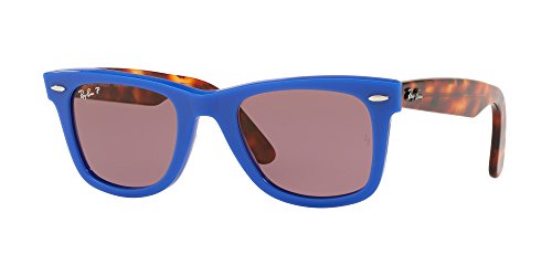 Image of Ray-Ban Polarized Square Unisex Sunglasses - (8053672926477|50|Purple Color Lens)