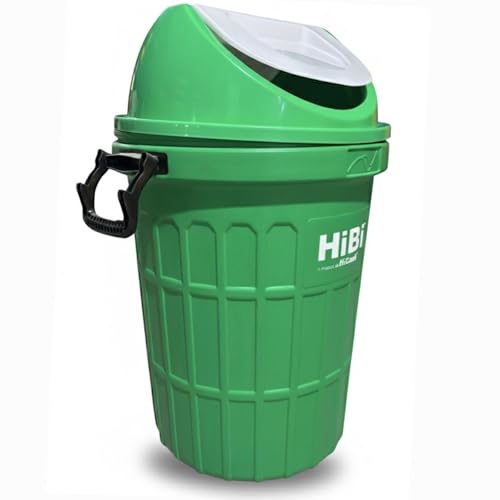 Image of HiBi Swing Bin 75 Litre Large Outdoor Waste Bin (Green)
