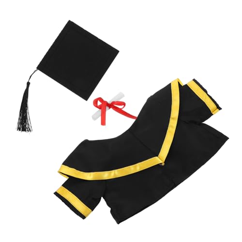 OFFSCH Graduation Plush Bear Costume Set with Cap and Shawl Stuffed Animal Outfit for Celebrating Academic Achievements and Festive Ceremonies