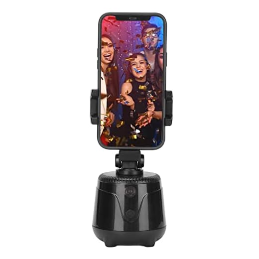 360 Seguimiento Soporte para teléfono Sensor de Movimiento Trípode Seguimiento Facial 360 Grados Rotación AI Composición 360 Selfie Stand Teléfono Celular Trípodes para Selfie