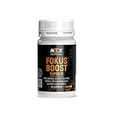 NEX Fokus Boost Kapseln | Mit Koffein, L-Tyrosin & Vitamin B12 für Konzentration & mentale Stärke...