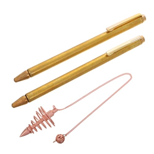BRIGHTFUFU Portable Dowsing Divining Rods Copper Water Dowsing Pole for Spiritual Divination