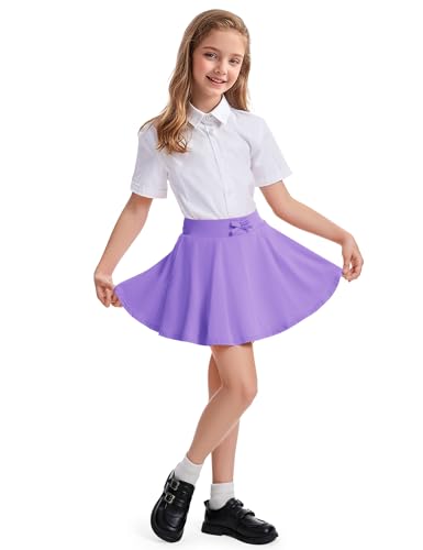 Image of BOOPH 2 Pack Girls Skirts Toddler Athletic Uniform Skorts with Pockets