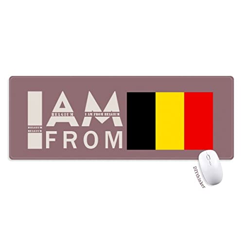 je suis du bélarus tapis de souris large cousues bords mat étendu game bureau