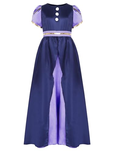 Maxi robe médiévale violette : le cadeau idéal pour fête d'anniversaire fille