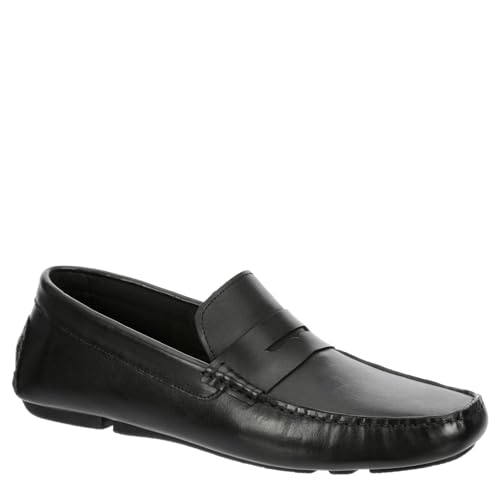 Image of Franco Fortini Daven Penny - Men's Slip-On Moc Toe Dress Leather Penny Loafer