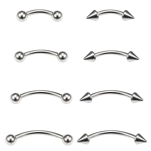ZAMXHUG 16G Pendientes Piercing Ceja Tragus Helix Aros Perno - 8pcs para Cejas con Diafragma Barra Curvada para Labio 1,2mm Uñas Joyería Personalizada para Mujer | Ya disponible en tu tienda friki favorita! En mundofriki.es! ZAMXHUG 16G Pendientes Piercing Ceja Tragus Helix Aros Perno - 8pcs para Cejas con Diafragma Barra Curvada para Labio 1,2mm Uñas Joyería Personalizada para Mujer | Ya disponible en tu tienda friki favorita! En mundofriki.es!