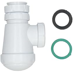 Sifon Fregadero Bricomart Fontastock FSKFSI001 sifón tipo botella corto extensible 1-1/2´´ 32/40