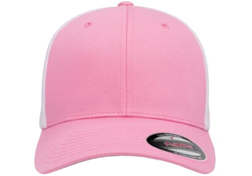 Image of Flexfit Unisex Mesh Fitted 2-Tone Trucker Hat, One Size