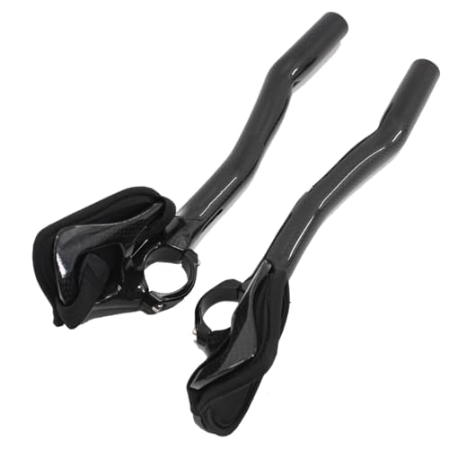FYYDSCM 1 Pair Full Carbon Road Bike Handlebar - Aero TT Bar, Highway Rest Handlebar, 3K Matte/Glossy(WCS Glossy)