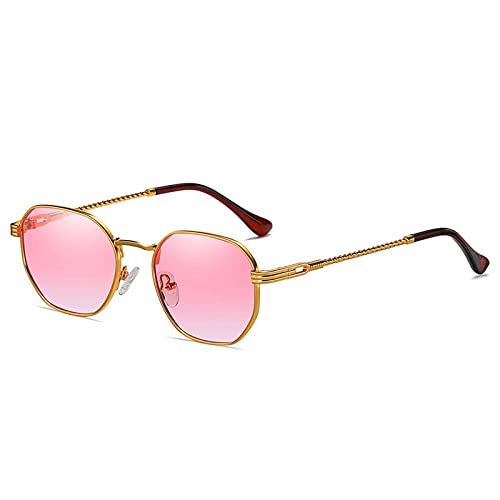 Lunettes de soleil carré polygone pour homme et femme | Protection UV400 rétro
