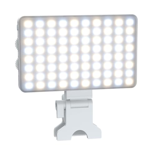 Mini Clip-on Telefono Mobile con Clip Regolata Luce LED Selfie 80 LED 2500K-9000K con Batteria B