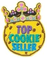 TOP Cookie Seller Iron On Patch Cooking Cookies Scouts Boy Girl Cub