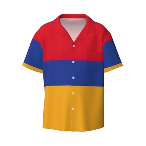 Chemise drapeau Arménie boutonnée pour homme : portez votre fierté
