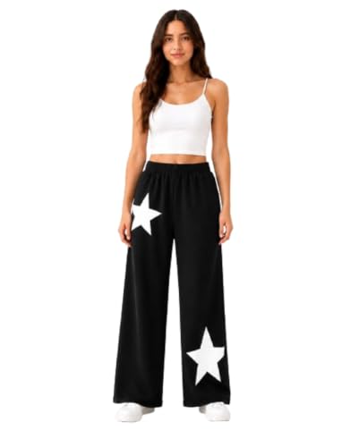 Image of Girls Wide Leg Casual Pant with Graphic Print Pack of 1