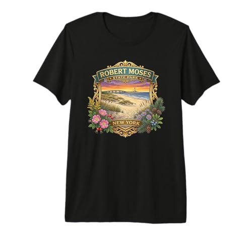 Rober Moses State Park, Long Island, New York, Strand-Souvenir Premium T-Shirt