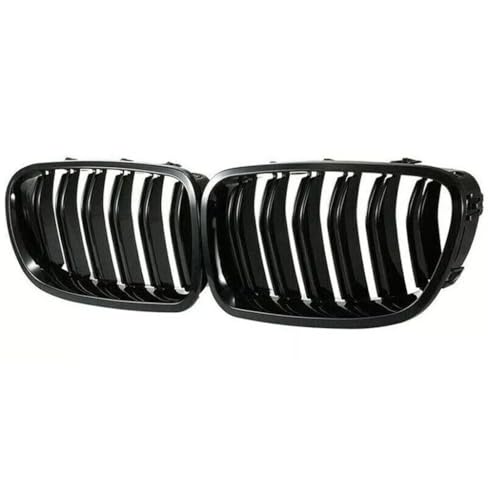 Parrilla delantera para BMW Serie 5 F10 F11 F18 negro brillante doble rejilla 1