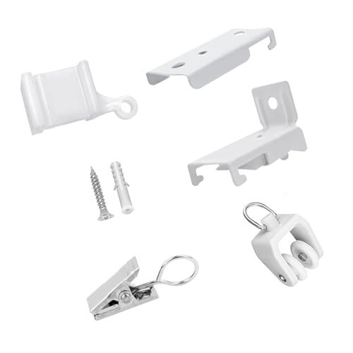 Rieles flexibles para cortinas de techo, soportes de montaje y divisores de espacios en casa 4