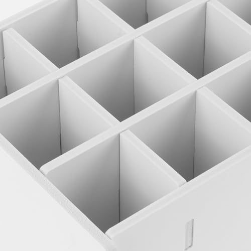Image of HOODANCOS Paint Organizer 21-Slot Desktop Storage Rack for Oil Acrylic Pigment Bottles Multi-Functional Paint Holder for Art Supplies and DIY Craft Organization 13.50X6.29X3.50In