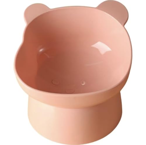 Comedouro Bebedouro Elevado Inclinado Acrilico Para Gatos Ergonomico Postura Correta 400ML - Modelo