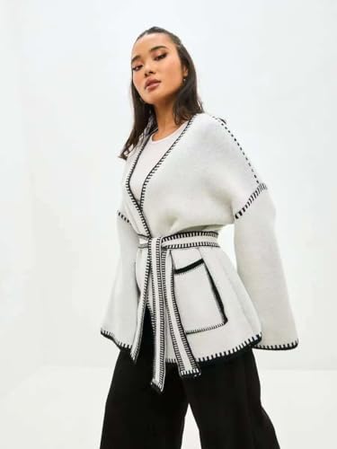 Image of JASCLS Women's Trendy Summer Long Sleeve Open Front Sweater Cardigans for Women