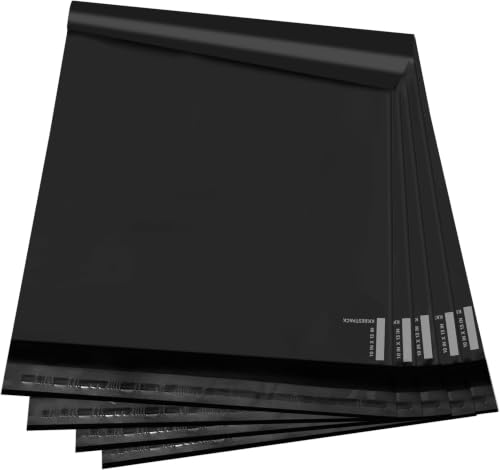 Image of KKBESTPACK Large Poly Mailers 10x13 Shipping Bags for Small Business - Self Sealing Package Envelopes (10 x 13,Black),100 Count (Pack of 10)