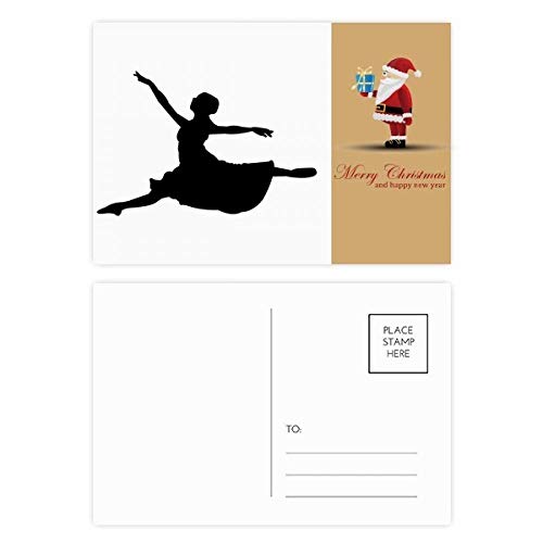 Cartes postales pour danseuse et Père Noël à glisser sous le sapin ou à envoyer aux proches