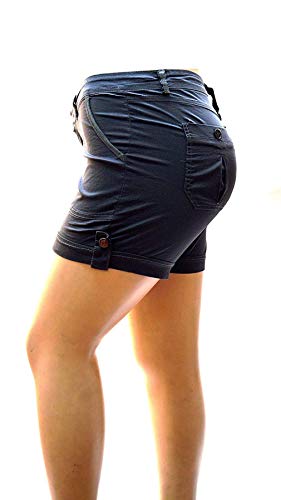 1826 Jeans Women's Premium Plus Size Twill Short Solid Colors Stretch PS-7380