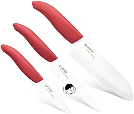 Kyocera 3-Piece Ceramic Knife Set: Includes 6-inch Chef