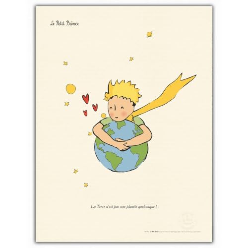 Le Petit Prince et la Terre affiche d'art pour retrouver la magie de l'enfance