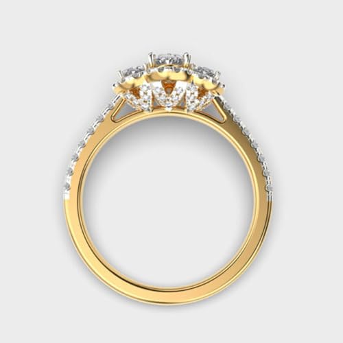 Bague moissanite argent 925 | Ne ternit pas, brillance éternelle - 2