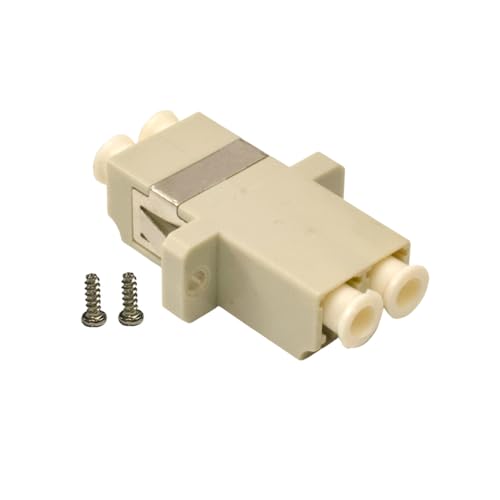 Adaptadores fibra óptica duplex LC beige pack 12 miniatura 2