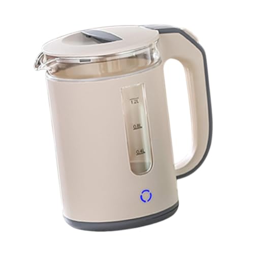 Tetera eléctrica de vidrio borosilicato 1.2L color albaricoque miniatura 7