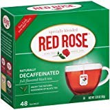 Red Rose Naturally Decaffeinated Tea - PACK OF 8